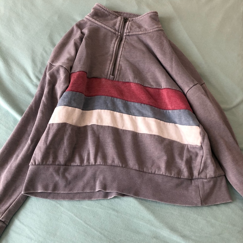 Gray Half Zip Up